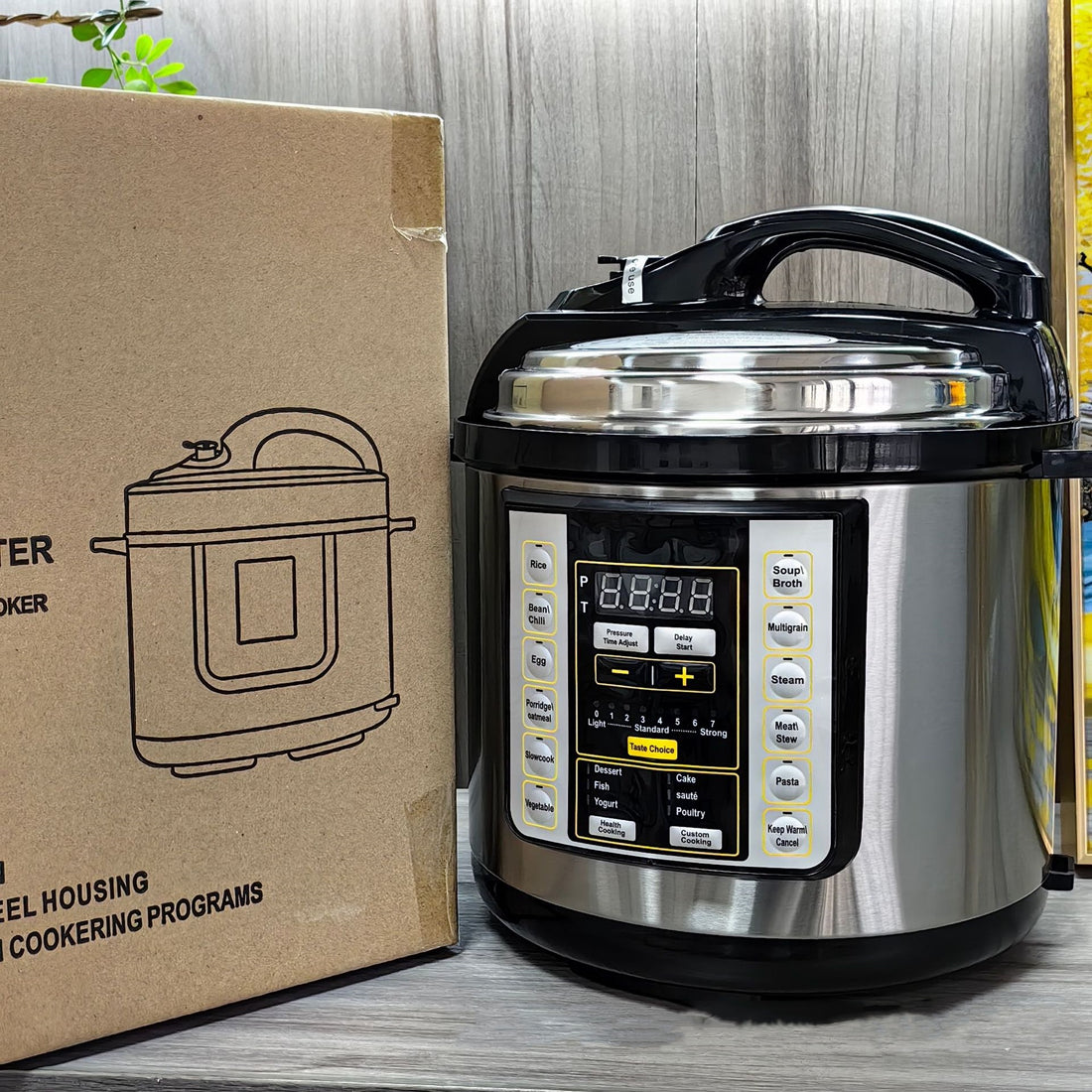 6L Multifunctional Electric Pressure Cooker With Large Capacity Design