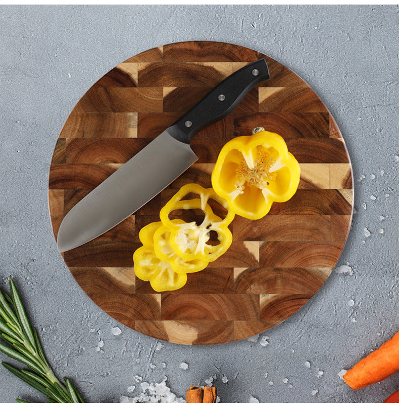 Solid Wood Spliced Kitchen Cutting Board Durable Use