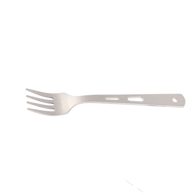 Travel Titanium Cutlery Set For Lightweight Portable Dining Use