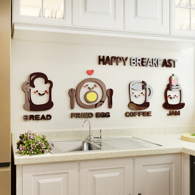 Cute Minimalist Kitchen Wall Sticker Decoration For Home Interiors