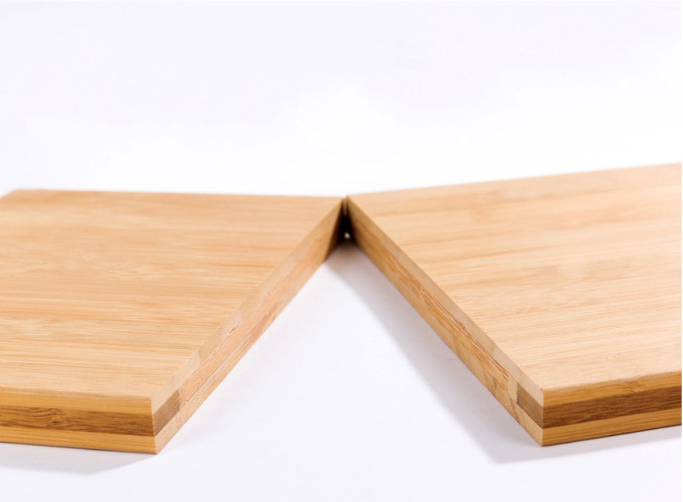 Carbonized Whole Bamboo Kitchen Cutting Board Durable Natural Style