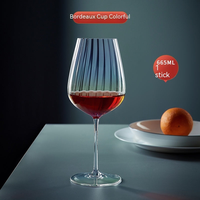 Rainbow Crystal Glass For Elegant Beverage Serving
