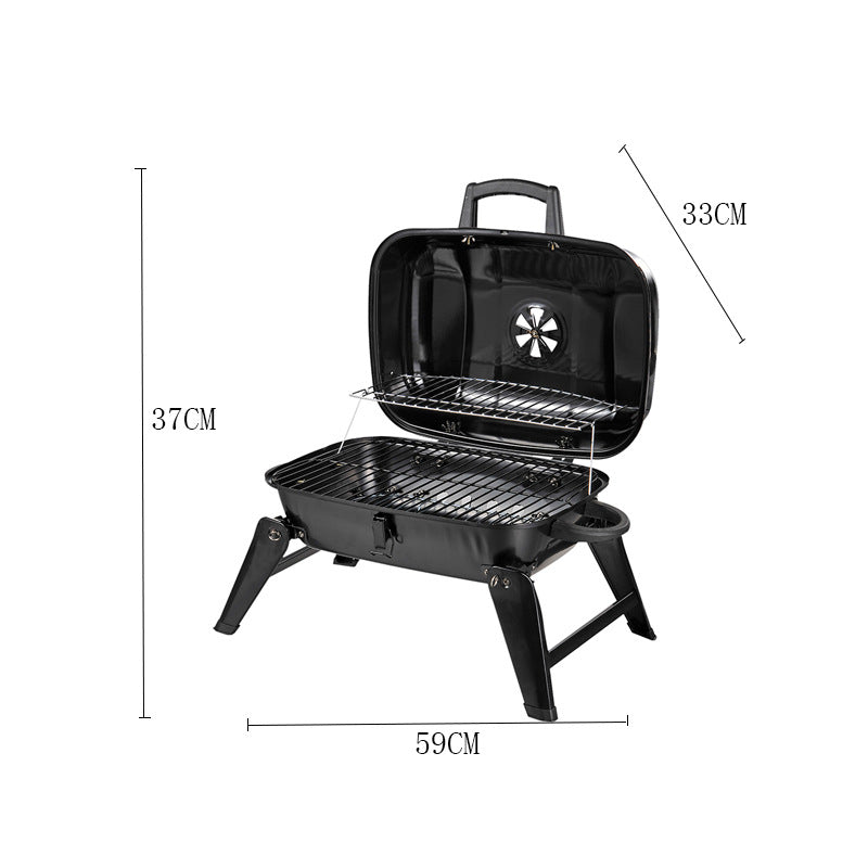 Portable Foldable Mini BBQ Grill For Small Outdoor Cooking Use