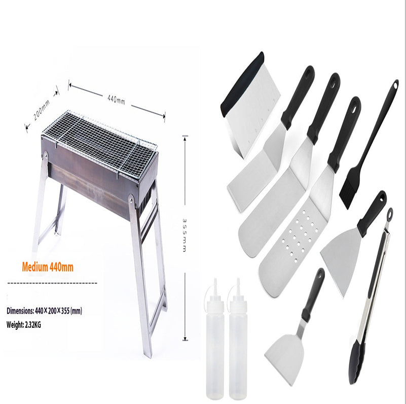 Portable Folding Charcoal BBQ Grill For Outdoor Cooking Use