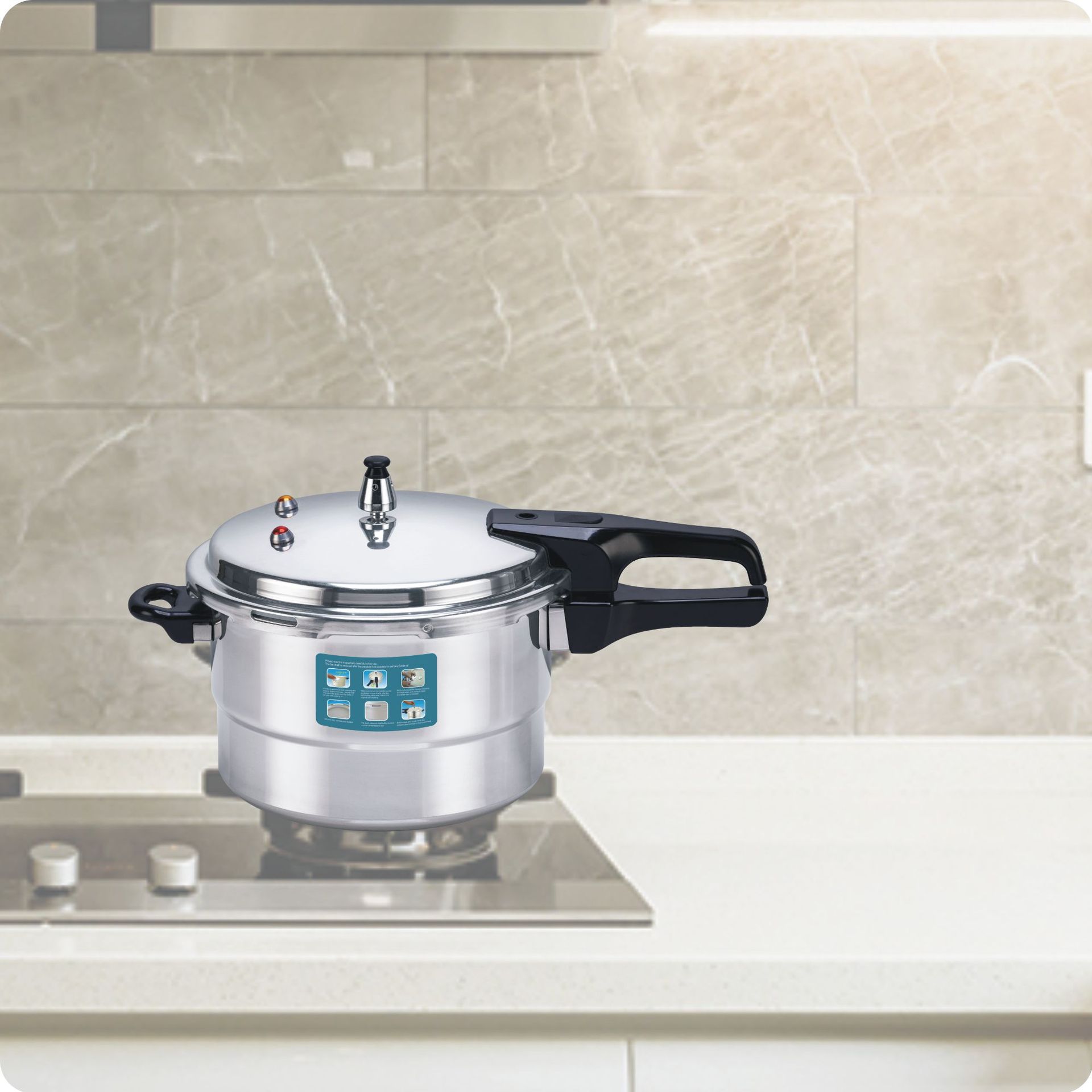 Universal Pressure Cooker For Gas And Induction Cooktops Household Use