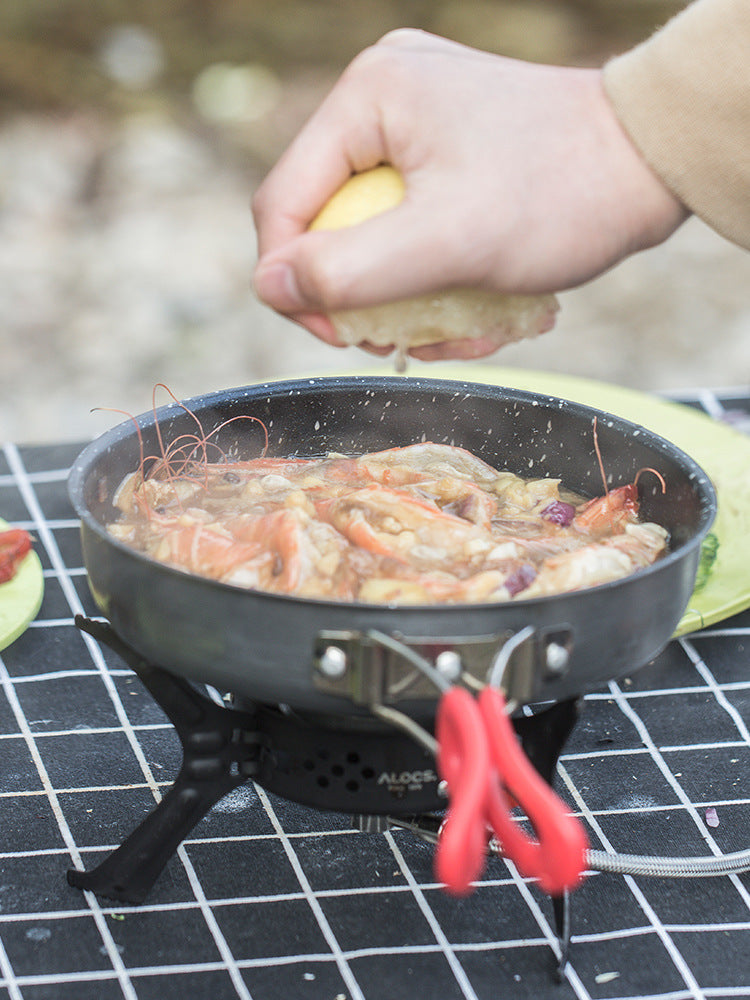 Alocs Medical Stone Non Stick Frying Pan Portable Outdoor Small Pan