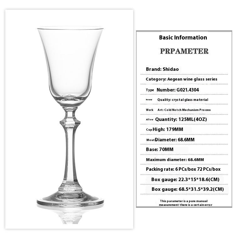 Crystal Tulip Dessert Glass For Elegant Beverage Serving