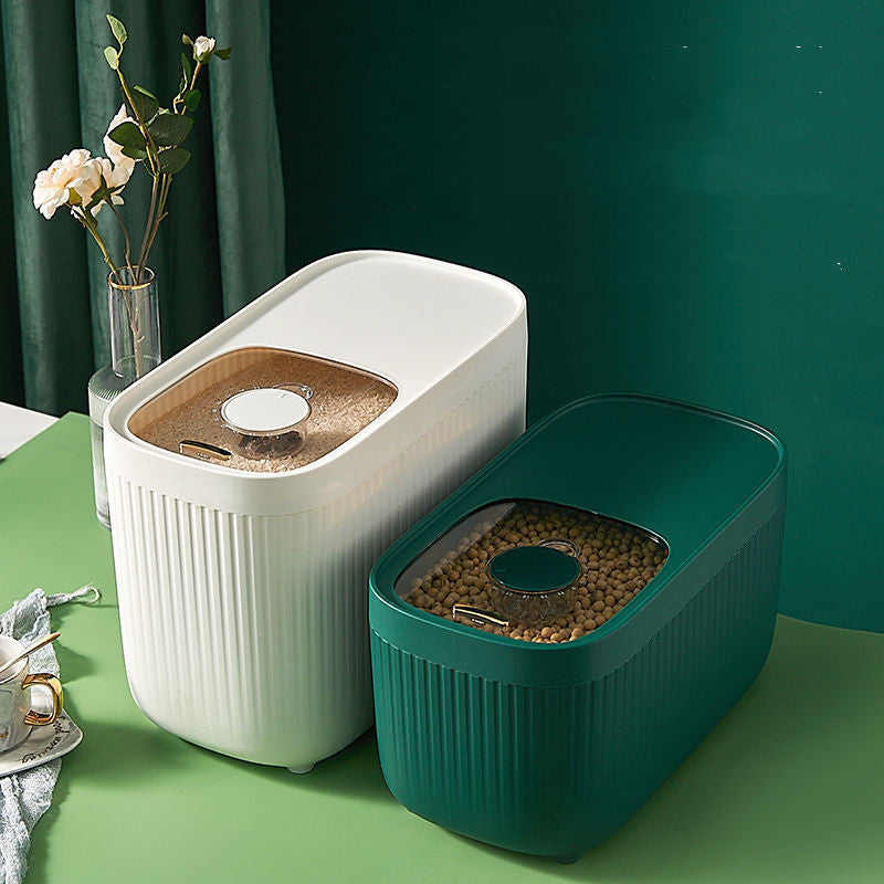 Kitchen Rice And Flour Storage Container With Secure Lid