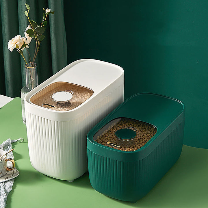 Kitchen Rice And Flour Storage Container With Secure Lid