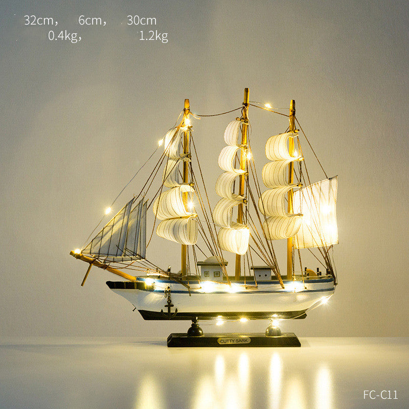 Creative Home Craft Sailing Decoration Figurine For Interior Display