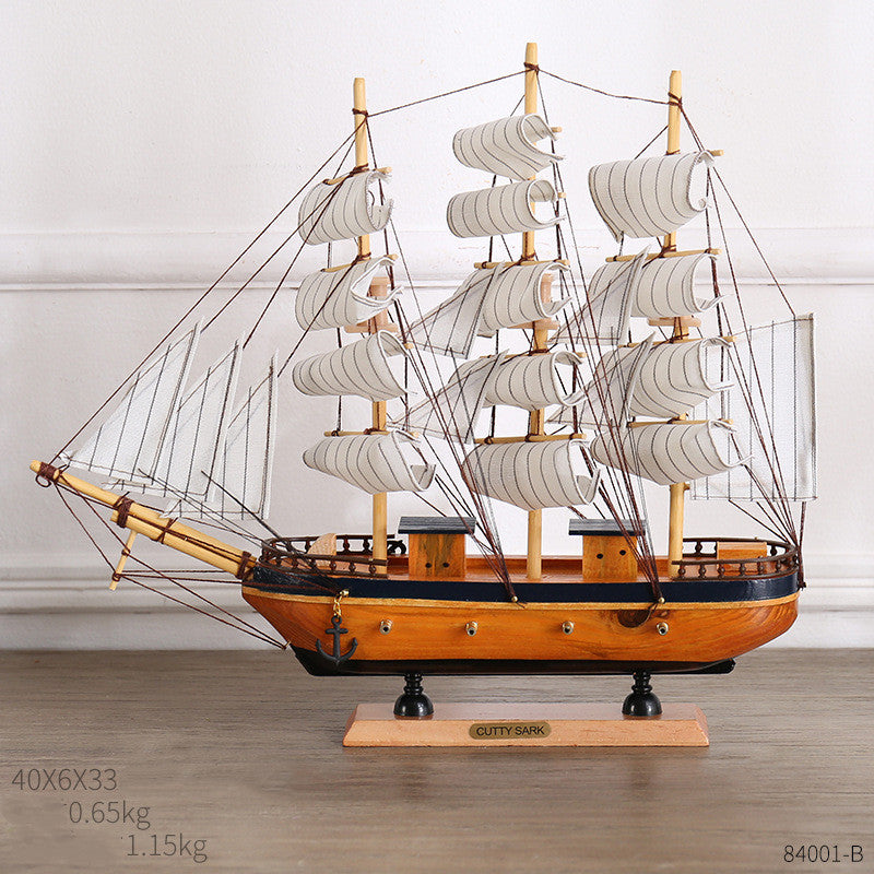 Creative Home Craft Sailing Decoration Figurine For Interior Display
