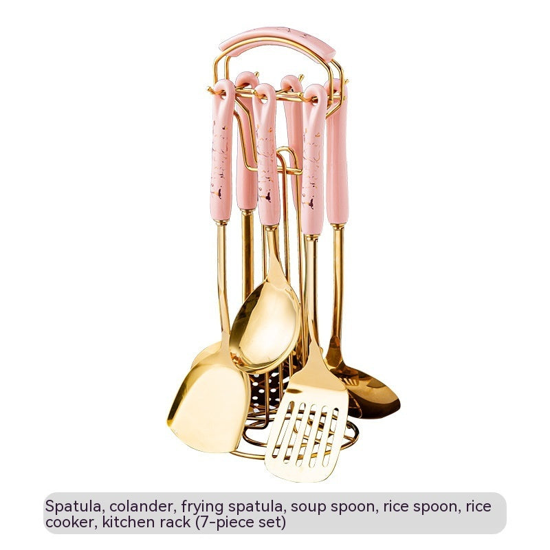 Stainless Steel Kitchen Utensil Set For Everyday Cooking Use