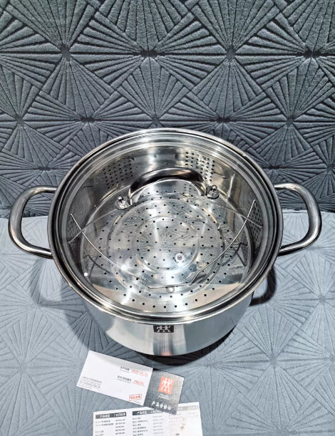304 Stainless Steel Thickened Large Capacity Double Ear Stock Pot Cooking Pot
