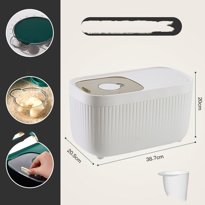 Kitchen Rice And Flour Storage Container With Secure Lid