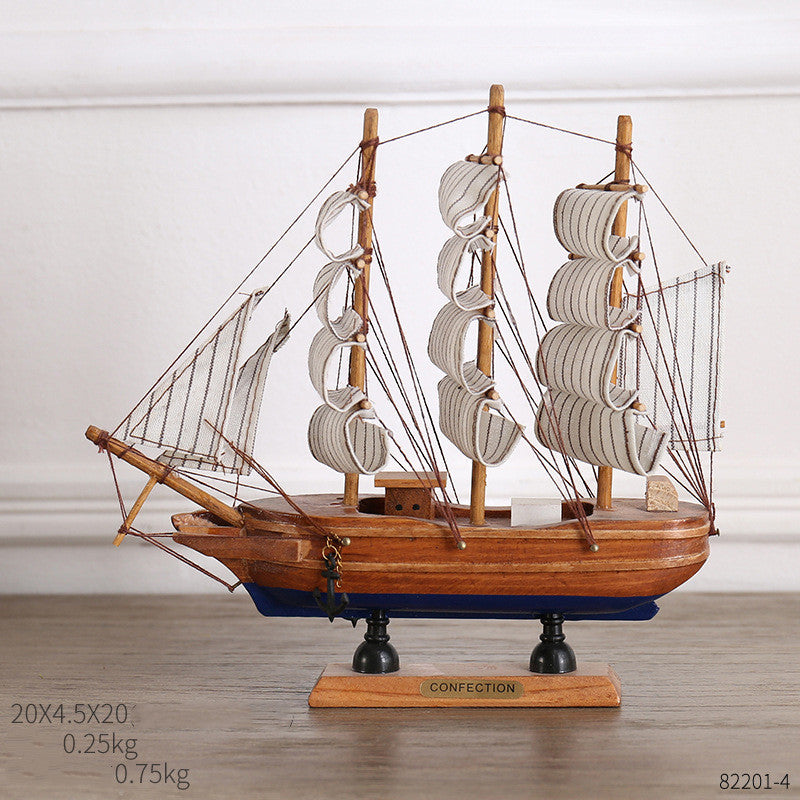 Creative Home Craft Sailing Decoration Figurine For Interior Display