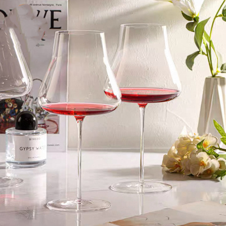 Crystal Glass Flutes For Elegant Beverage Serving