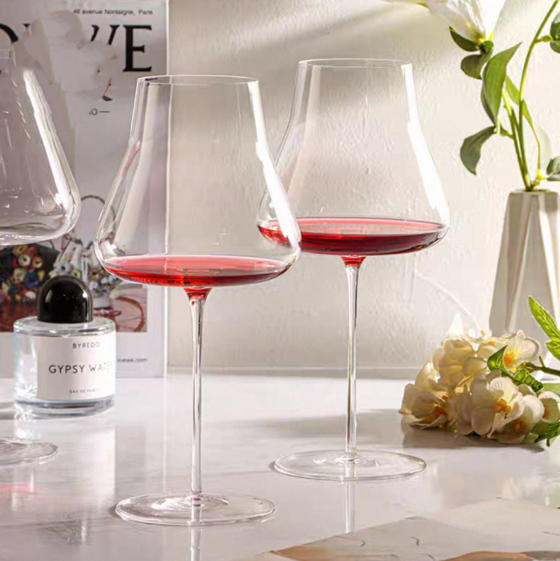 Crystal Glass Flutes For Elegant Beverage Serving