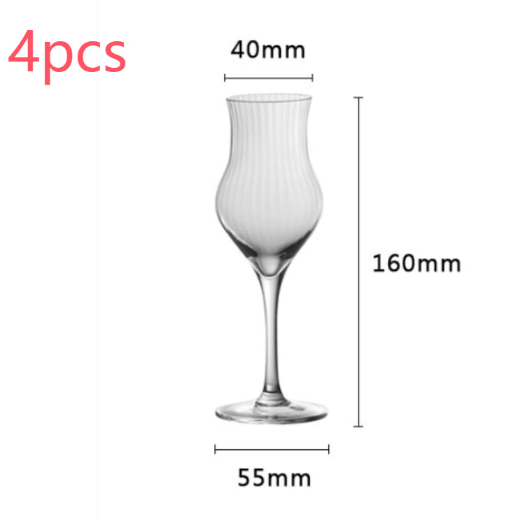 Crystal Tulip Shaped Glass For Elegant Beverage Serving