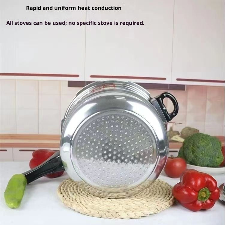 Universal Pressure Cooker For Gas And Induction Cooktops Household Use