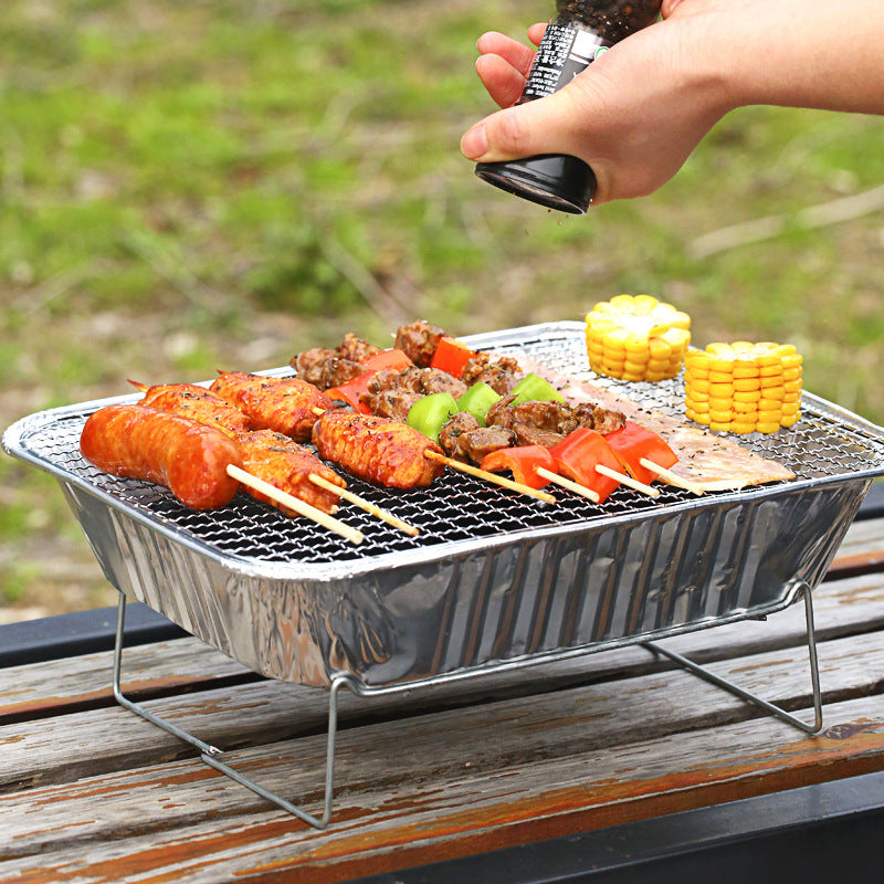 Portable Small Charcoal BBQ Grill For Outdoor Cooking Use
