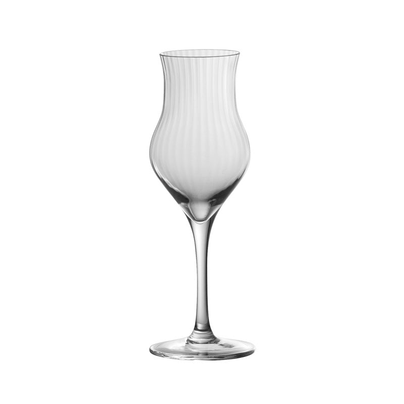 Crystal Tulip Shaped Glass For Elegant Beverage Serving