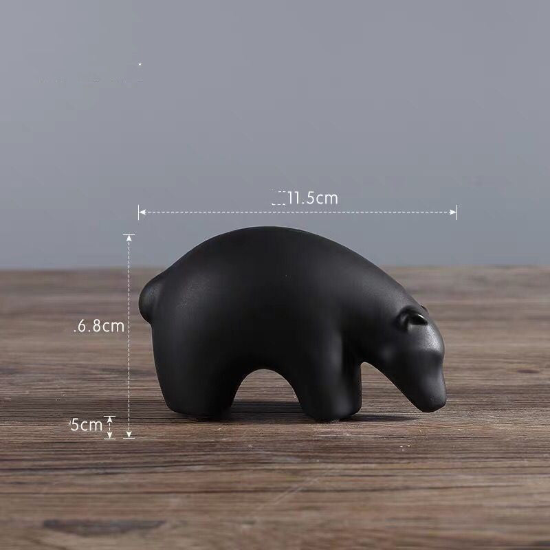 Soft Home Decoration Small Animal Figurine For Interior Display