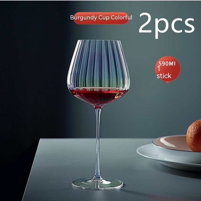 Rainbow Crystal Glass For Elegant Beverage Serving