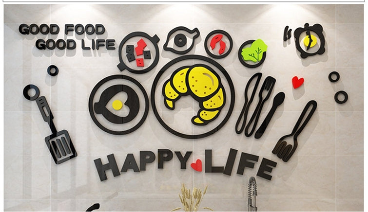 Cute Minimalist Kitchen Wall Sticker Decoration For Home Interiors