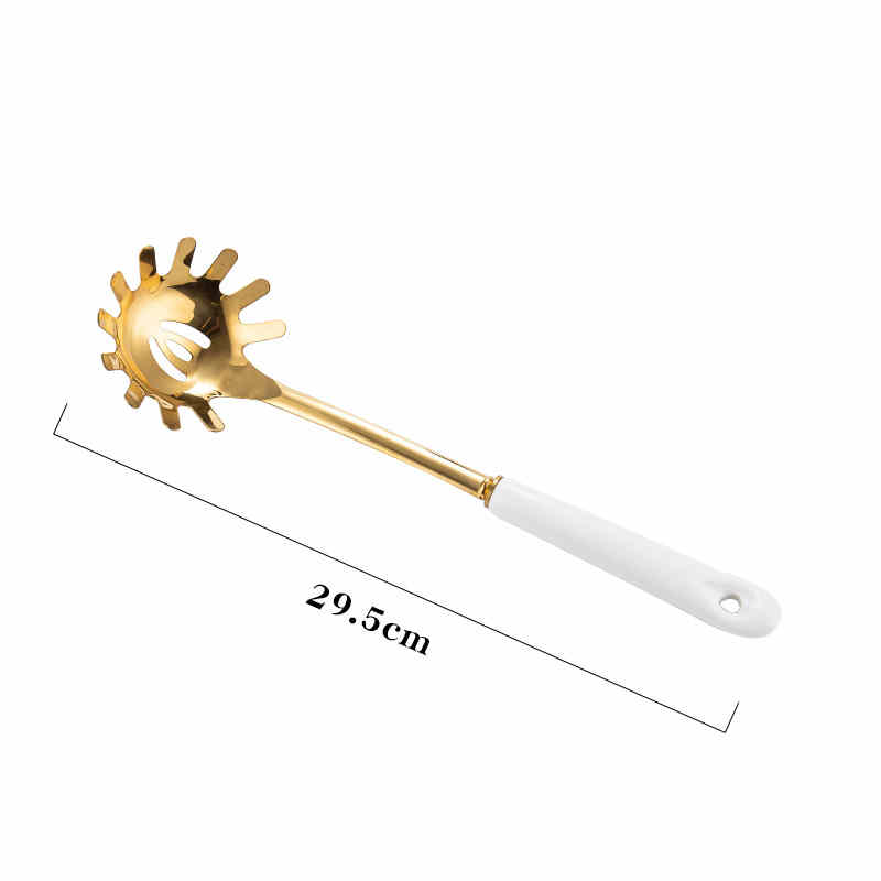 Nordic Stainless Steel Spatula With Elegant Ceramic Handle