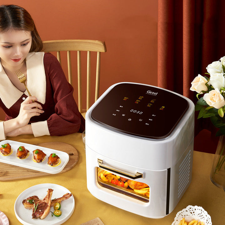 Stainless Steel Air Fryer With Modern Stylish Compact Design
