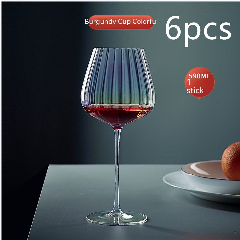 Rainbow Crystal Glass For Elegant Beverage Serving