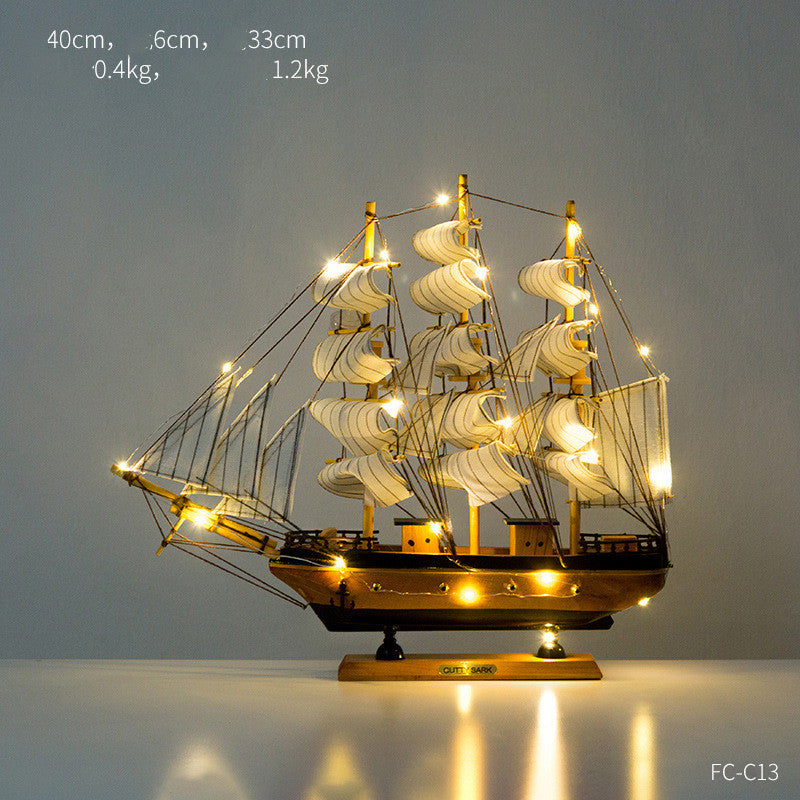 Creative Home Craft Sailing Decoration Figurine For Interior Display