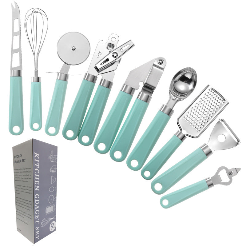 Creative Stainless Steel Kitchen Utensils With Durable Plastic Handles