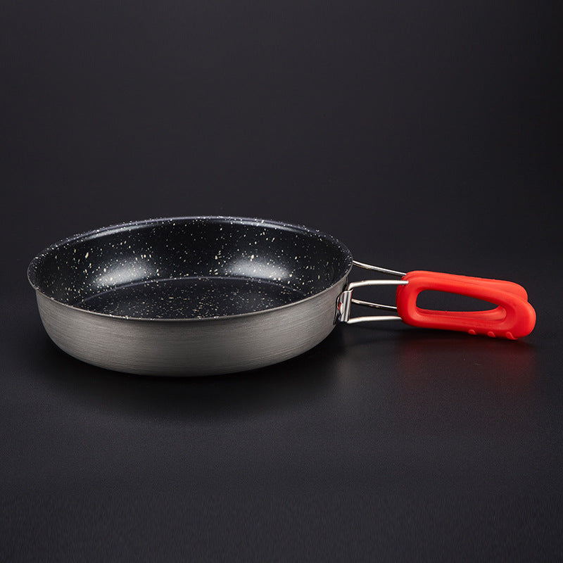 Alocs Medical Stone Non Stick Frying Pan Portable Outdoor Small Pan