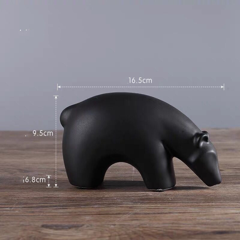 Soft Home Decoration Small Animal Figurine For Interior Display