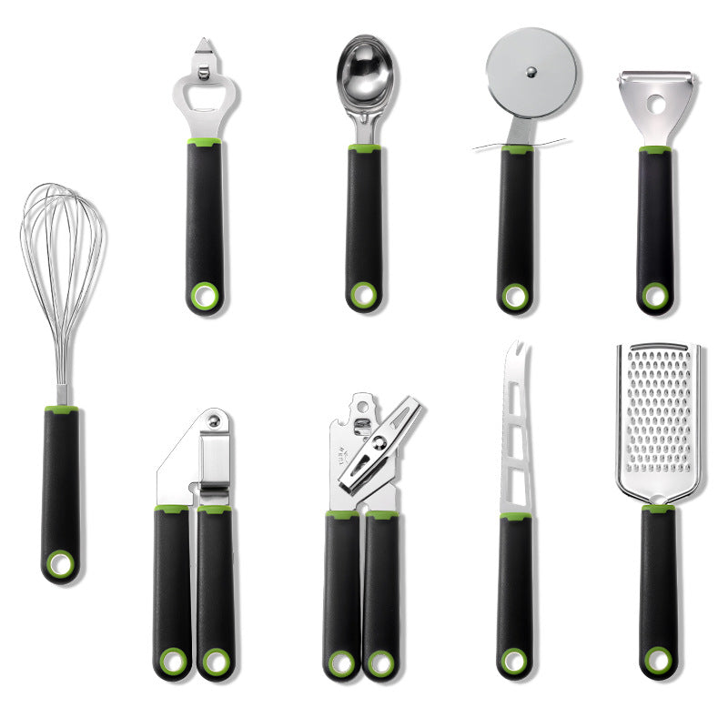 Creative Stainless Steel Kitchen Utensils With Durable Plastic Handles