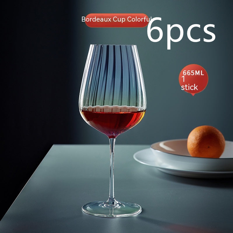 Rainbow Crystal Glass For Elegant Beverage Serving