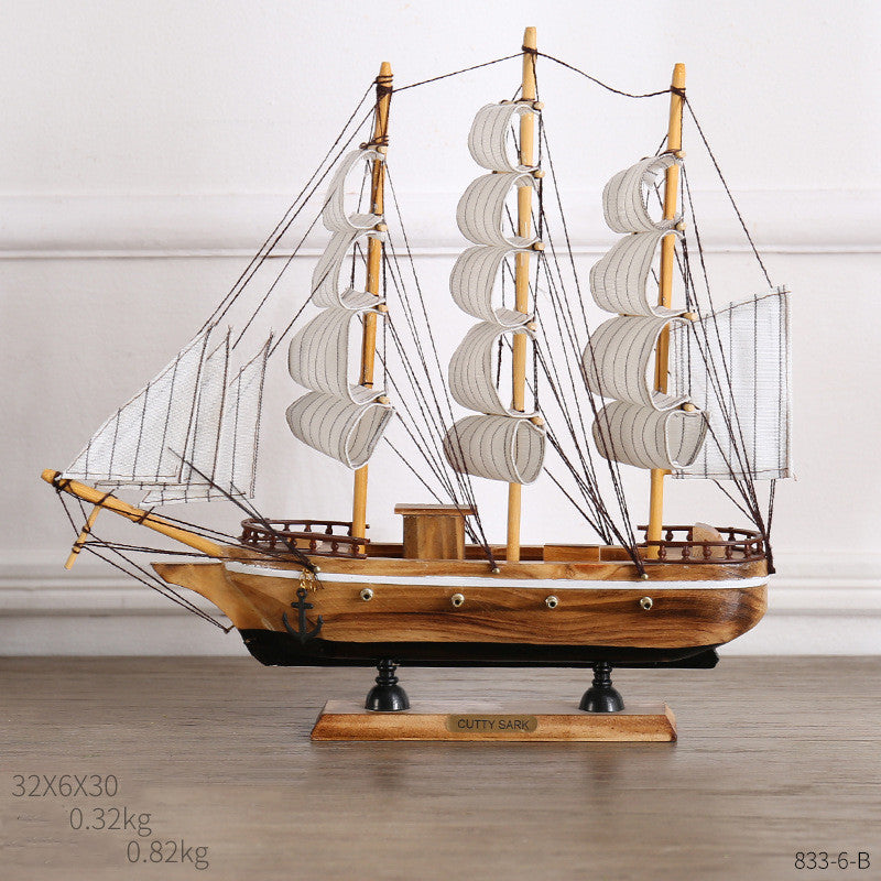 Creative Home Craft Sailing Decoration Figurine For Interior Display
