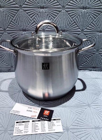 304 Stainless Steel Thickened Large Capacity Double Ear Stock Pot Cooking Pot