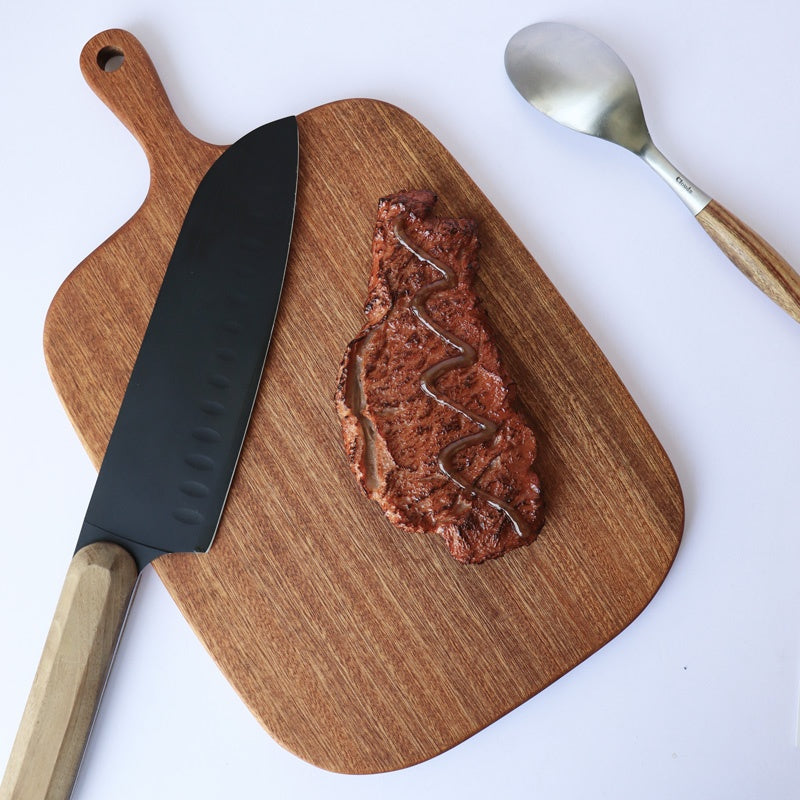 Premium Solid Wood Vegetable Chopping Board For Kitchen Use