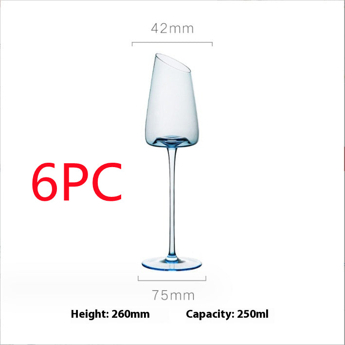 Crystal Goblet In Klein Blue For Elegant Beverage Serving