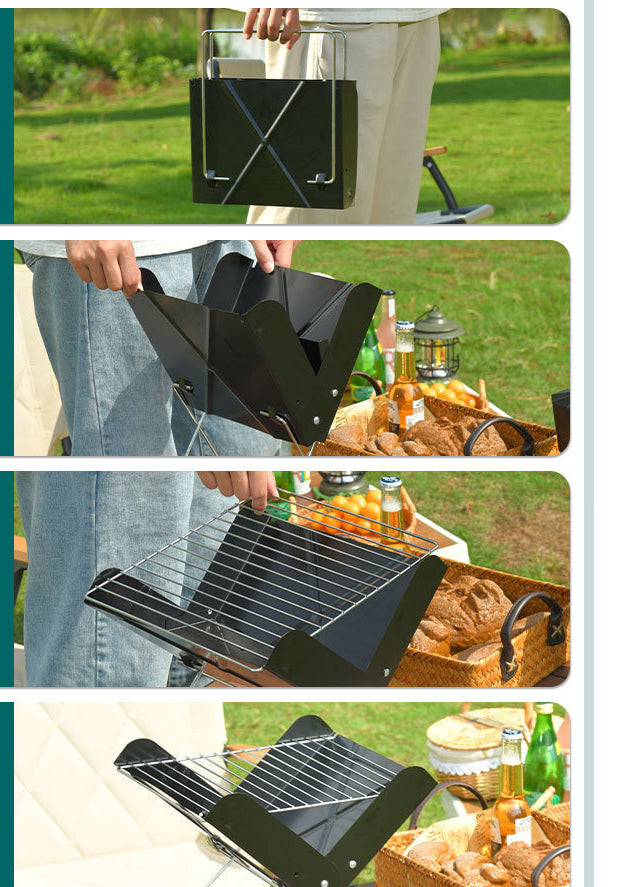 Portable BBQ Grill For Outdoor Camping Cooking Use