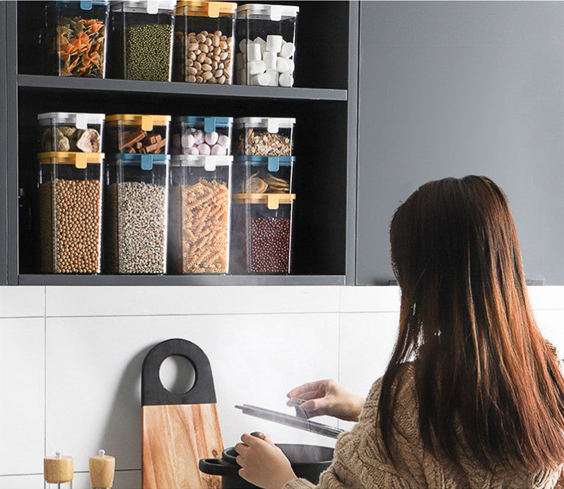 Household Kitchen Sealed Storage Jar Container With Airtight Lid