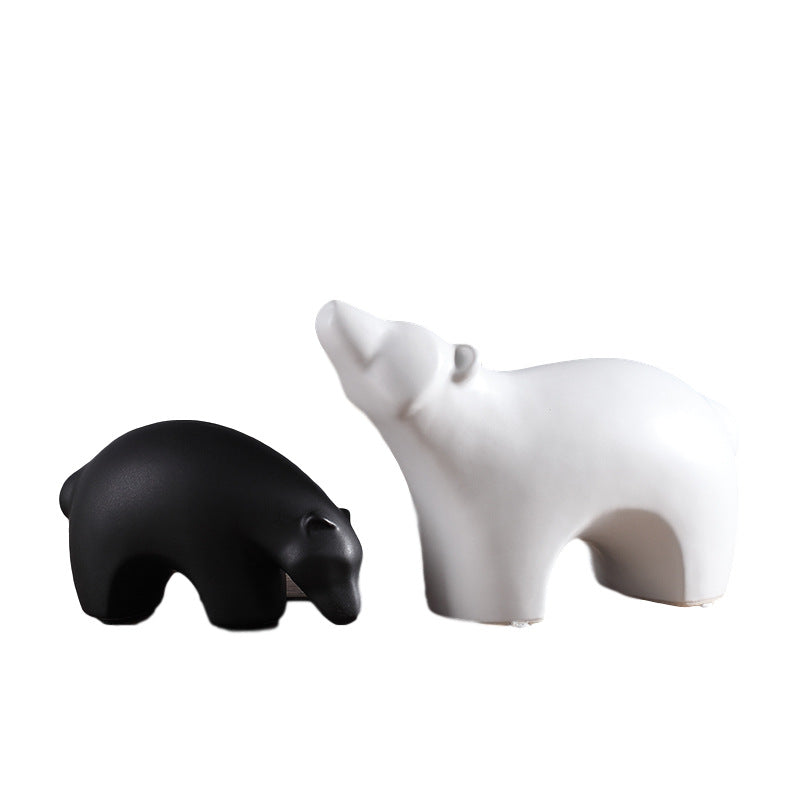 Soft Home Decoration Small Animal Figurine For Interior Display