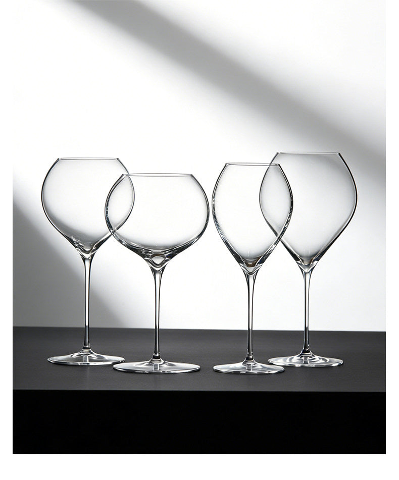 Lead Free Crystal Wide Bowl Glass For Elegant Beverage Serving