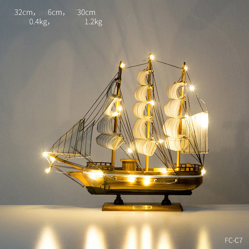 Creative Home Craft Sailing Decoration Figurine For Interior Display