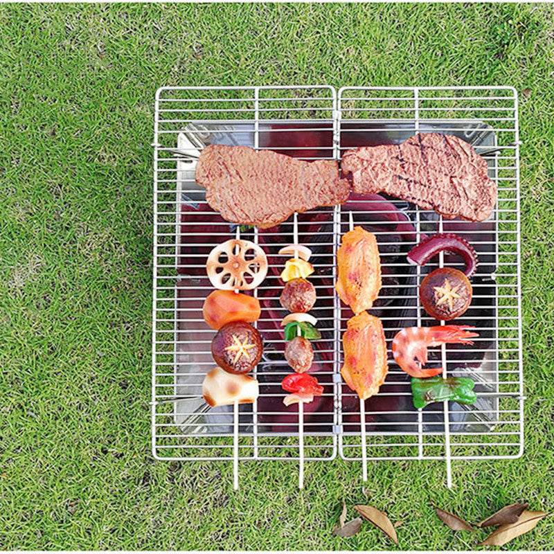 Foldable BBQ Grill Burner For Camping And Outdoor Cooking Use