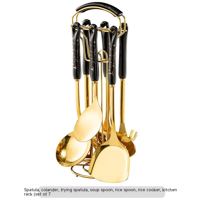 Stainless Steel Kitchen Utensil Set For Everyday Cooking Use