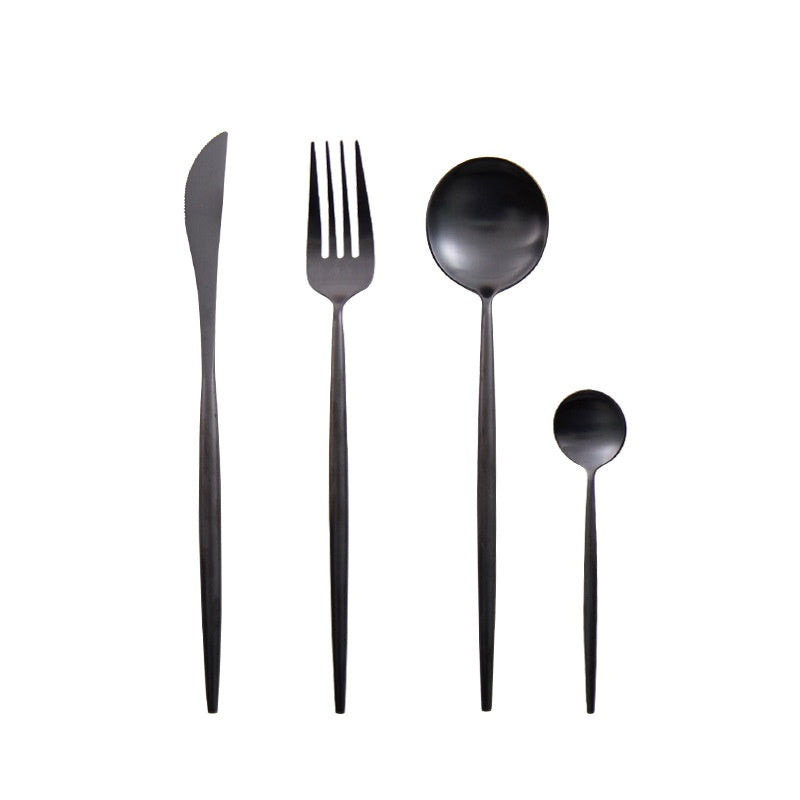 Stainless Steel Cutlery Spoon Set Household Dining Utensils