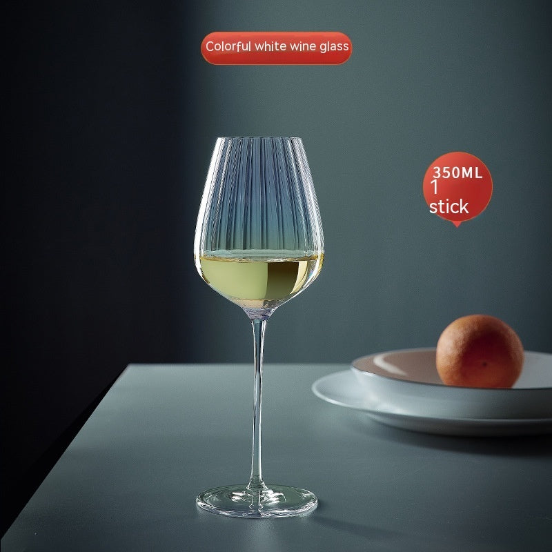 Rainbow Crystal Glass For Elegant Beverage Serving